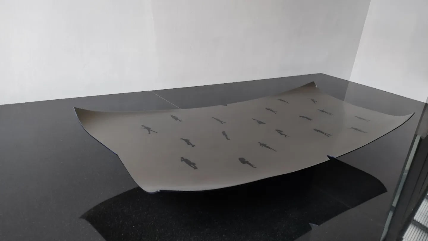 Kaga inlaid plate《A ray of light》