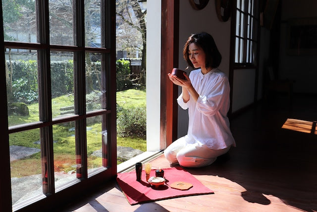 IPPUKU tea set(Chirimen/Embroidery)