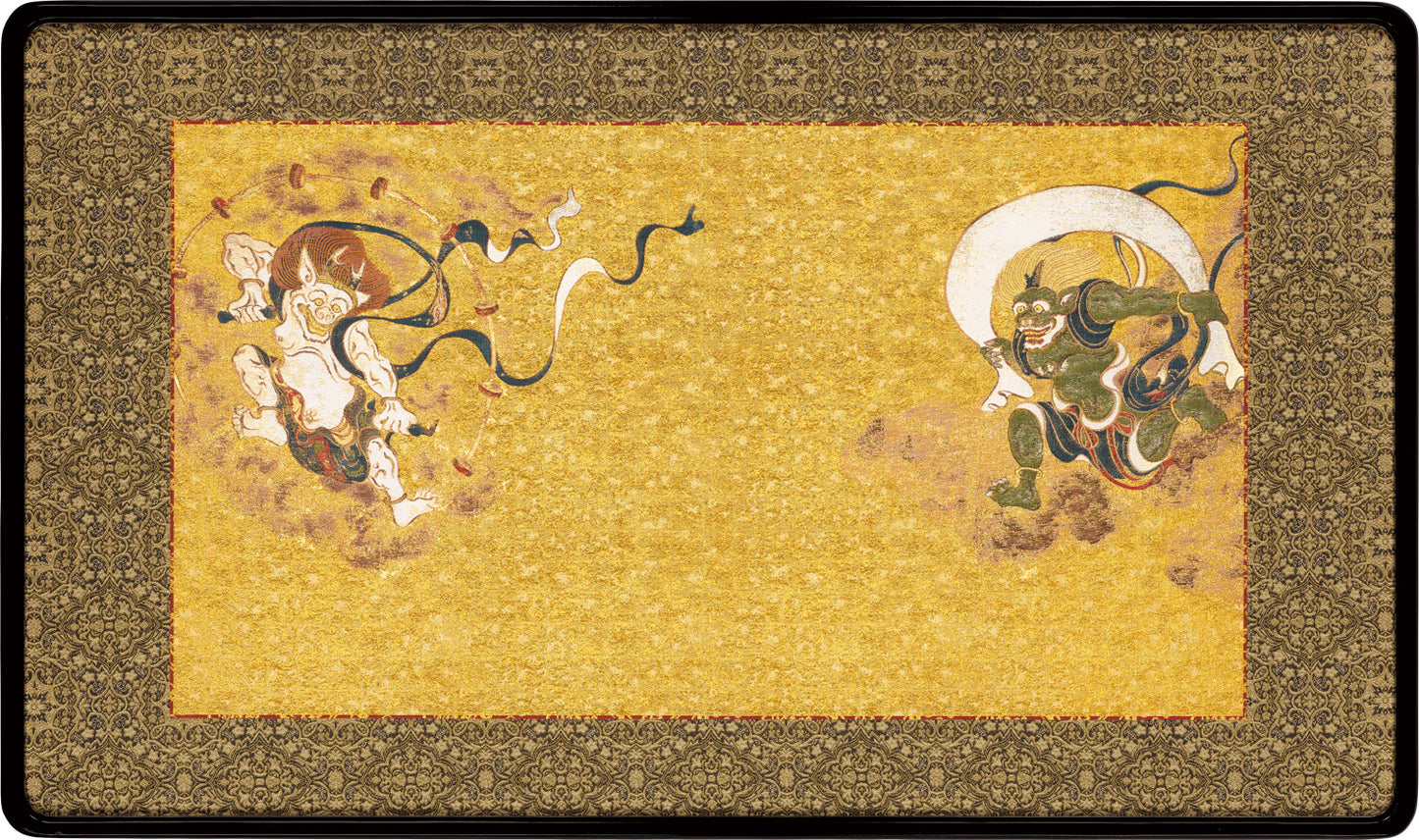 Wind God and Thunder God Screens (Nishijin textile)