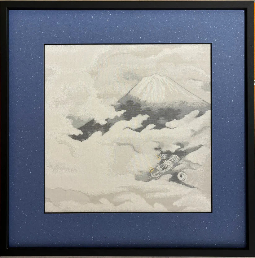 Dragon Dancing small framed (Nishijin textile)