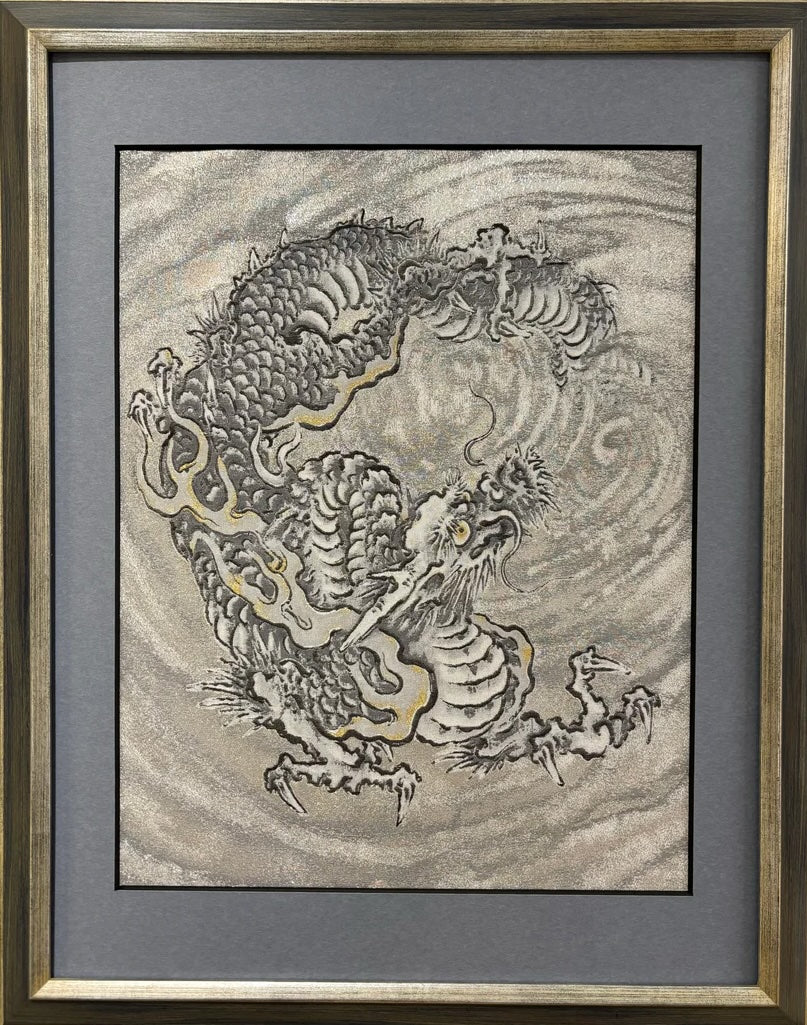 Cloud Dragon small framed (Nishijin textile)