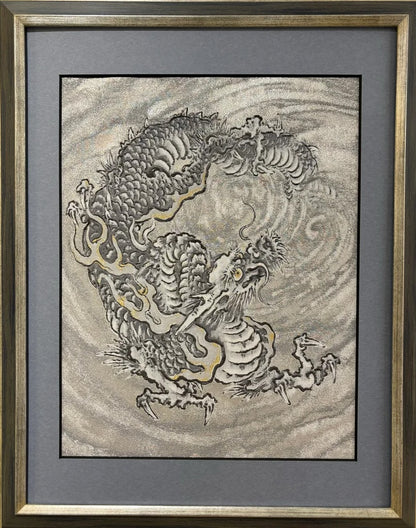 Cloud Dragon small framed (Nishijin textile)